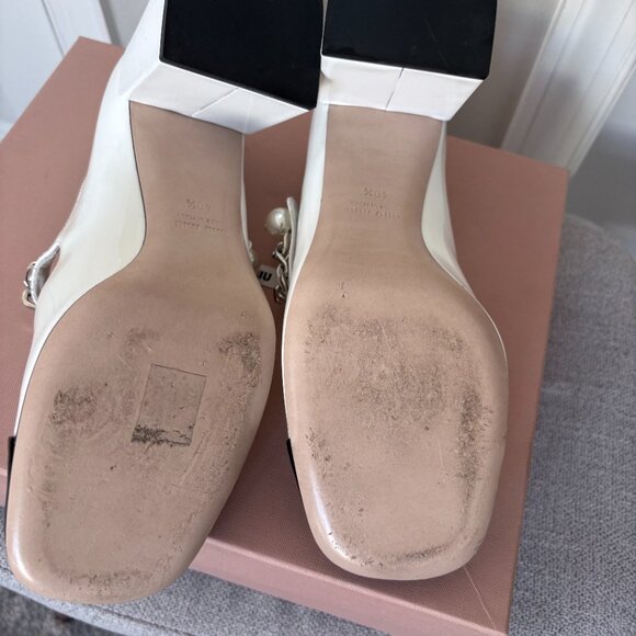 Miu Miu Mary Jane leather pumps size 40.5 - Beautiful almost new - Picture 2 of 10